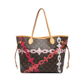 ルイ ヴィトン モノグラム ベイ ネヴァーフルMM トートバッグ M41991 ブラウン ピンク PVC レザー レディース LOUIS VUITTON 【中古】